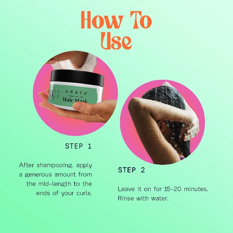 Arata Advanced Curl Care Hair Mask, 100 g-4.webp